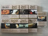 J.J.R Tolkien - Komplett samling - 9st böcker