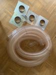 Armerad 125mm ventilationsslang 5m med tillbehör