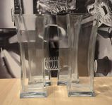 Ikea långa vaser, glas, 4 st, 45 cm