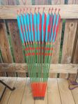 Målade Manchuriska pilar 50# spine