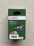 Bosch 18V Li-Ion 2,5Ah batteri – Nytt & Oöppnat