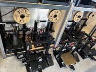 10st 3D skrivare med tillbehör