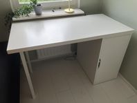 IKEA skrivbord, Lagkapten Alex, vit, 140x160 cm