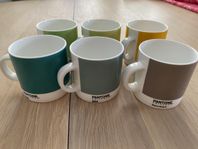 Pantone espressokoppar, 6 st.