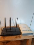 TP-Link N750 Router och LG Super Multi DVD Rewriter