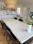 Unikt egendesignat bord + 6 snygga stolar