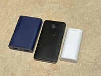 3 stuck PowerBank 7500, 4000, 5000 mAh.