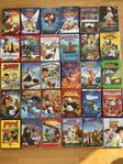 DVD samling , 84st, med barnfilmer