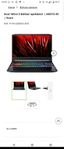 Gaming laptop ACER AN515-45 R6Y9 + mus STEELSERIES RIVAL 650