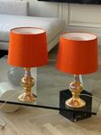Distressed /aged brass lamps 