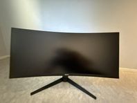 34 tums gamingskärm