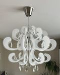 Taklampa Octopus vit med prismer