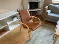 Designmöbel fåtölj Yngve Ekström Laminett läder