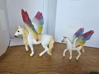 SCHLEICH bayala Winged Rainbow Unicorn hingst och föl