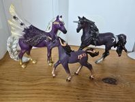 SCHLEICH Star Pegasus sto, hingst och föl