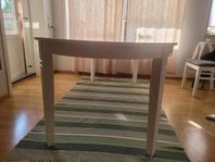 Bord i superskick, 160 cm + 50 cm ilägg
