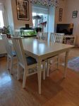 Ikea Ingatorp bord och Ikea stolar
