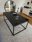 Svart soffbord, marmor
