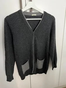 100% cashmere grå cardigan