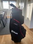 Golfbag och hybridklubba