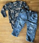 Newbie set body och jeans strl 86