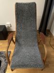 Lamino fåtölj Teak/körsbär-EK ny omkläd