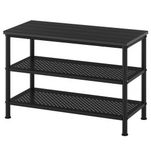PINNIG bänk med skoförvaring 79x35x52 svart