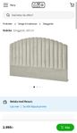 Sänggavel Snäcka Mio 160 cm beige