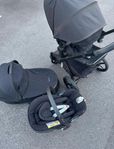 Cybex Priam Lux deep Black + Babyskydd Cybex Cloud Z i-size
