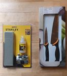 Knivar (Fiskars) och kniv-slip (Stanley)