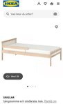 barnsäng IKEA Sniglar och madrass Underlig i nyskick