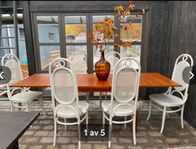 6st Retro Thonet Rottning stolar 