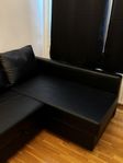 IKEA FRIHETEN - hörnbäddsoffa med förvaring (Bomstad svar