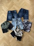 6 par shorts storlek 122-130