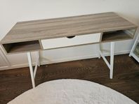 Skrivbord ABBETVED ekfärgad/vit