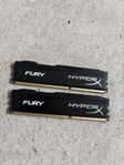 2x8gb hyperx fury RAM minne