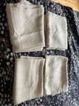 4x gardiner (Rusta), sand/beige, 220x135 cm