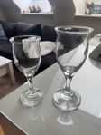 vinglas i olika storlekar