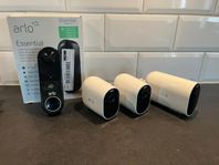 Arlo Doorbell + 2st Essential + 1st ArloPro 4 XL + Basenhet