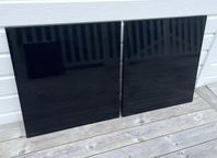 Luckor Ikea Bestå / 2 st svarta högblanka