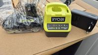 Ryobi batteri och laddare