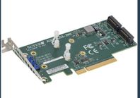 Supermicro AOC-SLG3-2M2 - PCIe 2 platser för NVMe
