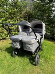 Bugaboos Donkey 3 tvillingvagn, komplett paket i bra skick