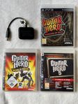 Guitar Hero PS3 – World Tour dongel + 3 spel!Gitarr behöv