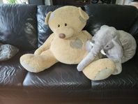 Stora gosedjur. Nalle & Elefant i jätteformat!