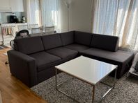 Bäddsoffa schäslong BEDSTED grå från JYSK