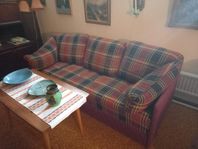 Bäddsoffa och fåtölj
