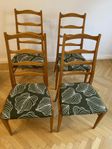 4 retro stolar i teak 
