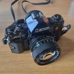 Canon A-1 + Tillbehör