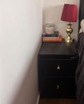 2 st svarta Malm-byråer från IKEA